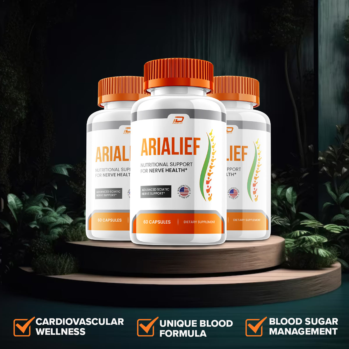 AriaLief Advanced Nerve Support - 60 Capsules image 3
