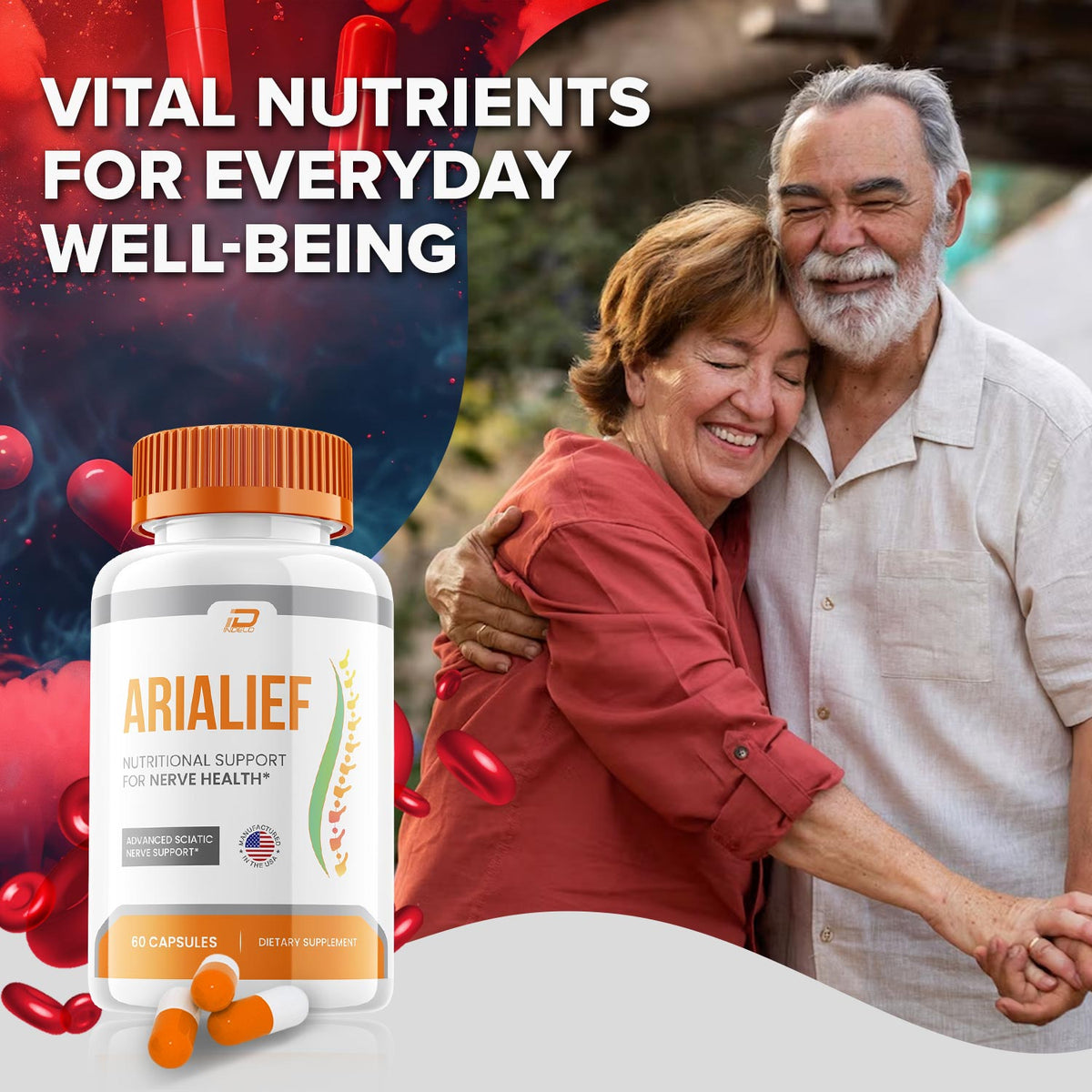 AriaLief Advanced Nerve Support - 60 Capsules image 2